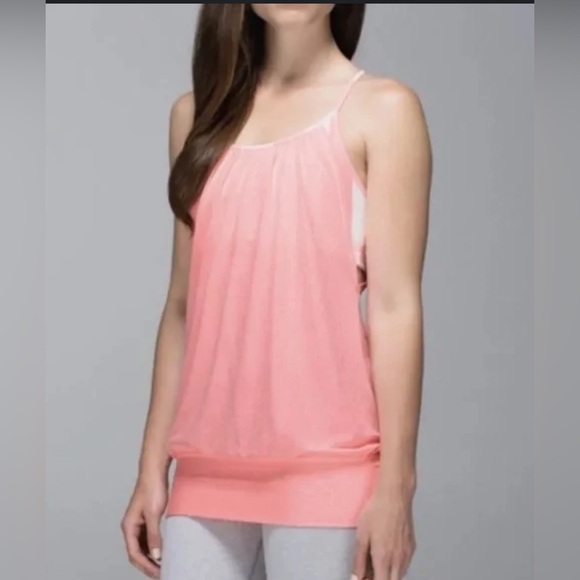 lululemon athletica Tops - Lululemon Athletica Pink Tank Top EUC